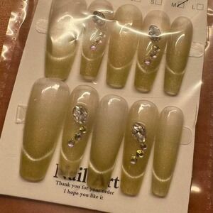 Olive Aura Nail Set – Size‎ M